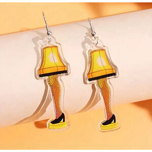 A Christmas Story Leg Lamp Dangle Earrings